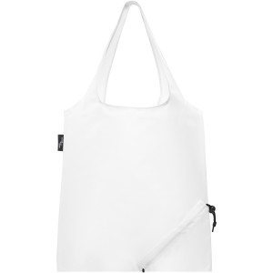 Sabia RPET foldable tote bag, White (Shopping bags)