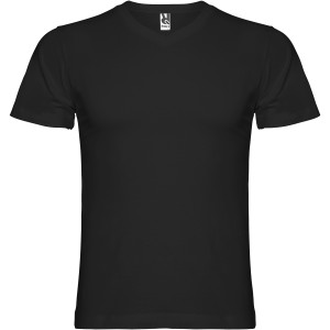 Samoyedo short sleeve men's v-neck t-shirt, Black