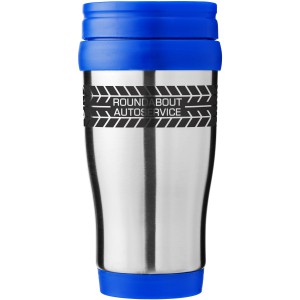 Sanibel 400 ml insulated mug, Silver,Blue (Mugs)