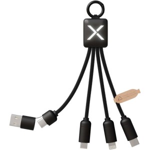 SCX.design C13 15W 5-in-1 charging cable, Solid black (Eletronics cables, adapters)