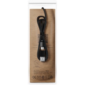 SCX.design C40 5-in-1 rPET light-up logo charging cable and  (Eletronics cables, adapters)