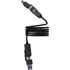 SCX.design C59 100W magnetic silicone charging cable, Black