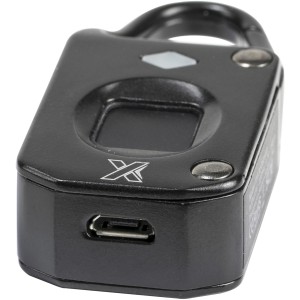 SCX.design T10 fingerprint padlock, Solid black (Office desk equipment)