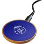 SCX.design W13 10W wooden wireless charging station, Blue