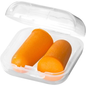 Serenity earplugs with travel case, Orange (Travel items)