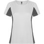 Shanghai short sleeve women's sports t-shirt, White, Dark Lead