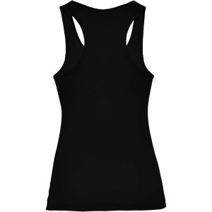Shura women's sports vest, Solid black (T-shirt, mixed fiber, synthetic)