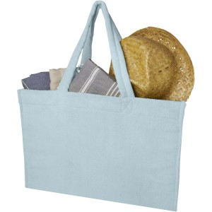 Siam GRS recycled terry beach tote bag 13L, Cloud Blue (Beach bags)