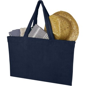 Siam GRS recycled terry beach tote bag 13L, Navy (Beach bags)