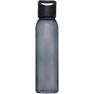 Sky 500 ml glass sport bottle, Solid black (Sport bottles)