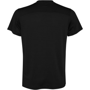 Slam short sleeve men's sports t-shirt, Solid black (T-shirt, mixed fiber, synthetic)
