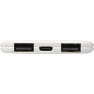 Slender 4000 mAh slim dual power bank, White (Powerbanks)