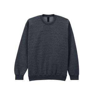 SOFTSTYLE? MIDWEIGHT FLEECE ADULT CREWNECK, Dark Heather