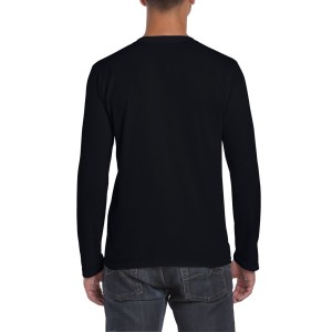 SOFTSTYLE<SUP>(r)</SUP> ADULT LONG SLEEVE T-SHIRT, Black (T-shirt, 90-100% cotton)
