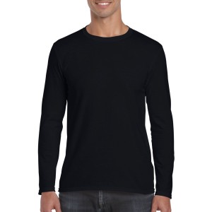 SOFTSTYLE<SUP>(r)</SUP> ADULT LONG SLEEVE T-SHIRT, Black (T-shirt, 90-100% cotton)