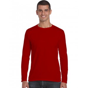 SOFTSTYLE<SUP>(r)</SUP> ADULT LONG SLEEVE T-SHIRT, Red (T-shirt, 90-100% cotton)