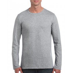 SOFTSTYLE<SUP>(r)</SUP> ADULT LONG SLEEVE T-SHIRT, RS Sport Grey (T-shirt, 90-100% cotton)