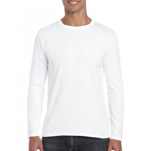 SOFTSTYLE<SUP>(r)</SUP> ADULT LONG SLEEVE T-SHIRT, White (T-shirt, 90-100% cotton)