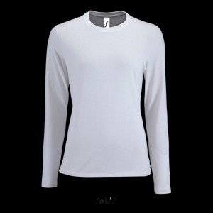 SOL'S <I>IMPERIAL</I> LSL WOMEN - LONG-SLEEVE T-SHIRT, White
