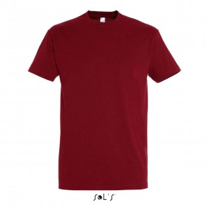 SOL'S <I>IMPERIAL</I> - MEN'S ROUND COLLAR T-SHIRT, Chili (T-shirt, 90-100% cotton)