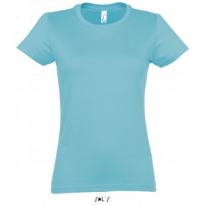 SOL'S <I>IMPERIAL</I> WOMEN - ROUND COLLAR T-SHIRT, Atoll Blue (T-shirt, 90-100% cotton)