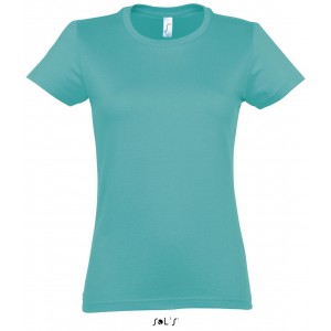 SOL'S <I>IMPERIAL</I> WOMEN - ROUND COLLAR T-SHIRT, Caribbean Blue (T-shirt, 90-100% cotton)