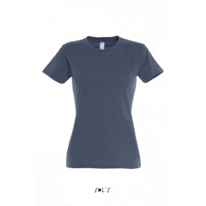 SOL'S <I>IMPERIAL</I> WOMEN - ROUND COLLAR T-SHIRT, Navy (T-shirt, 90-100% cotton)