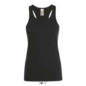 SOL'S JUSTIN WOMEN - RACERBACK TANK TOP, Deep Black