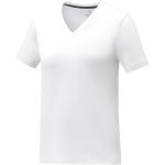 Somoto short sleeve women?s V-neck t-shirt, White (3803101)