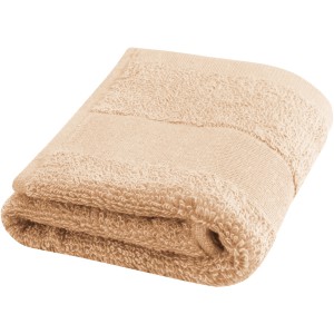 Sophia 450 g/m2 cotton bath towel 30x50 cm, Beige (Towels)