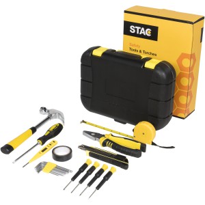 Sounion 16-piece tool box, solid black (Tools)