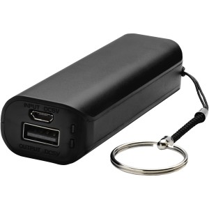 Span 1200 mAh power bank, solid black (Powerbanks)