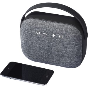 Woven fabric Bluetooth(r) speaker, solid black (Speakers, radios)