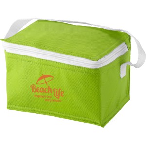 Spectrum 6-can non-woven cooler bag, Apple Green (Cooler bags)