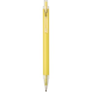 Spectrum recycled aluminium ballpoint pen (blue ink), Yellow