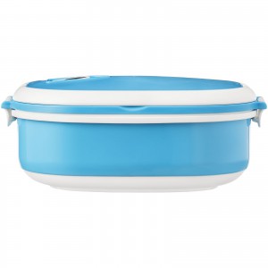 Spiga 750 ml microwave safe lunch box, Blue,White (Plastic kitchen equipments)