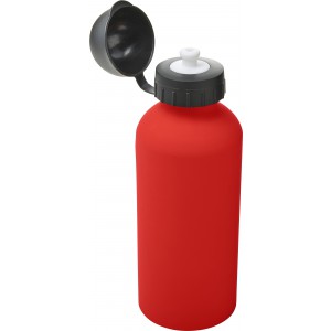 Aluminium bottle Margitte, red (Sport bottles)