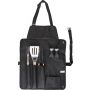 Stainless steel barbecue set Hugo, black