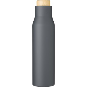 Stainless steel double walled bottle Christian, grey (Water bottles)