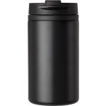 Stainless steel double walled cup Gisela, black (8385-01CD)
