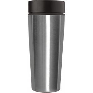 Stainless steel double walled travel mug Elisa, silver (Glasses)