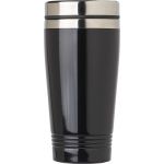 Stainless steel drinking mug (450 ml) Velma, black (709939-01)