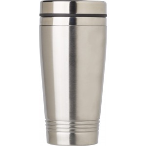 Stainless steel drinking mug (450 ml) Velma, silver (Glasses)