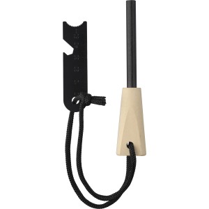 Stainless steel firestarter rod Azra, brown (Metal kitchen equipments)