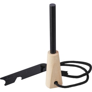 Stainless steel firestarter rod Azra, brown (Metal kitchen equipments)