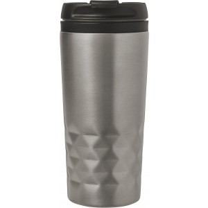 Stainless steel mug Lorraine, silver (Glasses)