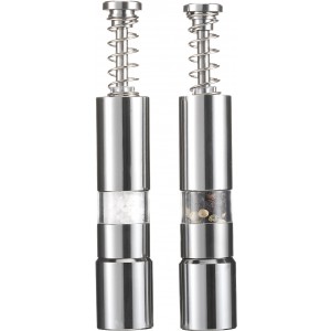 Stainless steel salt and pepper mill Annalena, silver (Metal kitchen equipments)