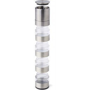 Stainless steel spice grinder Rylan, silver (Metal kitchen equipments)