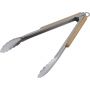 Stainless steel tongs Zephyr, brown