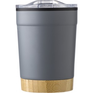 Stainless steel travel mug Sophia, grey (Glasses)